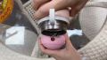 Ice Roller for Face, Pink, 4.5inch Silicone Ice Face Roller, Reusable Ice Cube Roller Massager, Skin Care Tools for Face Eyes Puffiness Brighten & Tighten Skin. 