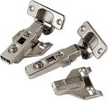 Pack of 10 Soft Close Hinges Stainless Steel 110 Degree Cabinet Cupboard Wardrobe Door Inset Mounting, Soft Closing Mechanism. 