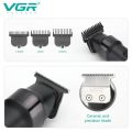 VGR V-987 Professional Digital Display Turbo function 7000RPM Zero Gapped Cordless Pro Self Haircut Hair Clipper Beard trimmer Stainless steel & Ceramic Blade. 