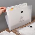 【FUN LIVE】 Waterproof A4 File Bag Organizer Data Book Document Large Capacity File Pouch Bill Folder Holder Portfolio Office Stationery. 