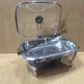 Stainless Steel Serving Dish Chafing Dish Rectangular Buffet Serving Dish for Dining Table. 