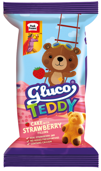 Gluco Cake Up Teddy Strawberry