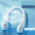 STREET VENDOR Neck Fan Portable Bladeless neck fans rechargeable USB Cooling Fan Super Strong hanging neck fan Portable Personal Fan Super Quiet Fan Dual Cooling Fan Summer Fan for Outdoor Sports Home Office Travel. 