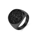 Wholesale Personalized Punk Style Silver Jewelry Big Vintage Tree Of Life Ring For Men. 