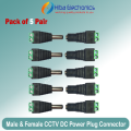 DC Power Connector Plug Jack Male Female Socket Barrel 2.1mm x 5.5mm Adapter for CCTV Camera LED Strip Supply Terminal. 