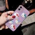 Free Lanyard for OPPO A37 A37F Back Cover Cute Cartoon Hello Kitty For Girls Square Edge Pattern Cover Luxury Plating Soft Phone Case. 
