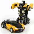 New Arrival One-key Deformation Car Toys Automatic Transform Robot Plastic Model Car Funny Toys For Boys Amazing Gifts Kid Toy. 
