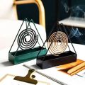 Mosquito Coil Stand Triangle Anti-scald Mosquito Coil Holder Stand Wax Melt Burner Home Decoration Aromatherapy Burner,House Hold Accessories. 