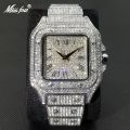 【ETOP】Out Square Watch For Men Top  Luxury Full Diamond Mens Watches Ultra Thin Waterproof Hip Hop Clock Dropshipping. 