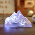 Snow Mountain Night Light Iceberg LED Lamp Home Decoration Mini Atmosphere Light Bedroom Decor Desktop Ornament Children Gift. 