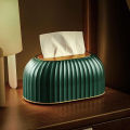 Scandinavian Spring Lift Tissue Box Dispenser – Large Capacity Napkin & Paper Holder for Home & Office Organization KS. 
