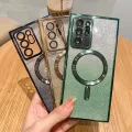 Magnetic Wireless Charging Case For Samsung Galaxy Note 20 Ultra 10 Plus 5g Gradient Glitter Magsafe Cover Note20 Note10 10plus. 