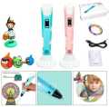 3D Pen 3D Printing Pen PLA Drawing Printer Pen LCD Display with 3 Colors Random PLA Filament Refills, Art Crafts Gift for Kids Adults. 