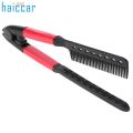 Hair Comb Straightener Styler Curler Dryer All in One - Non Electrical V Shaped Hair Straightener Curler Women Straightening Styling Tools Accessories DIY At Home Heat Resistance. 