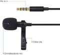 3.5mm Microphone Professional Collar Lavalier Mic for Voice Recording Lapel Mic For Mobiles Tiktock. 