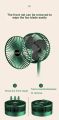 Rechargeable Telescope Fan Stand Fan, 6 Inch Folding Portable Telescopic Floor/USB with Rechargeable Battery,3 Speeds Super Quiet Adjustable Height. 