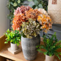 Faux Flowers for Outdoor Use Realistic Simulated Hydrangea Fake Plant for Home Weddings Fade-resistant Artificial Flower Artificial Flowers. 