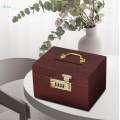 Retro Style Wooden Box Piggy Bank Treasure Chest Saving Box Children Gifts. 