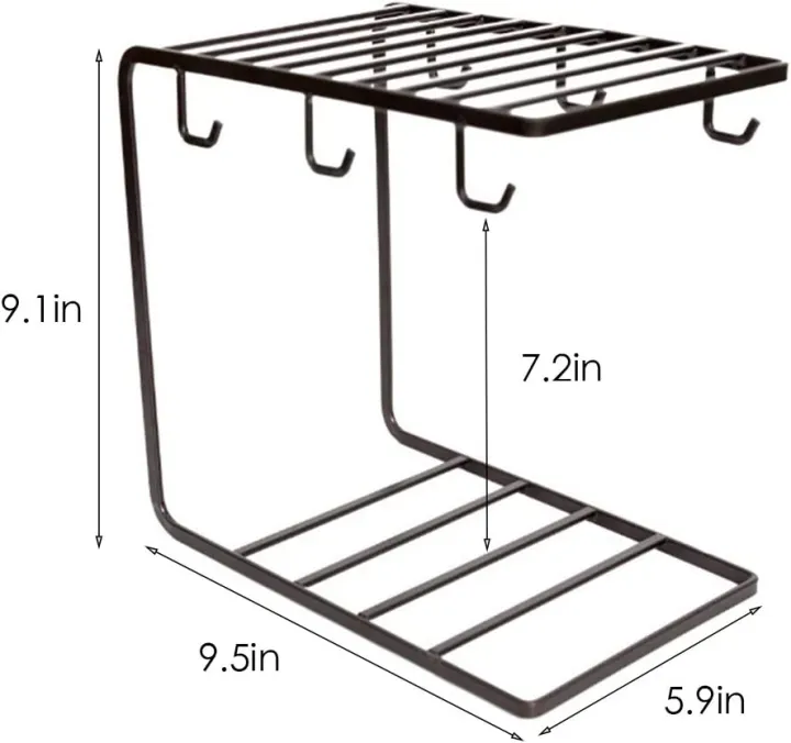 6%20Hook%20Metal%20Mug%20Rack%20Cup%20Holder%20with%202-Tier%20Storage%20Shelf%20for%20Kitchen%20Counter,%20Coffee%20and%20Tea%20Cups%20Organizer,%20Space-Saving%20Drinkware%20Display%20Stand%20-%20Image%209