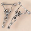 1pc Titanium Nipple Ring Women U Shape Crystal Wing Silver Color Stainless Steel Barbell Piercing Breast Cover Body Jewelry. 