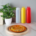 (Pack of 2 ) Portable 3 Nozzles Squeeze Sauce Bottle Condiment Dispenser Condiment Squeeze Bottles Reusable Container Storage Tank Ketchup Oils (400ml). 