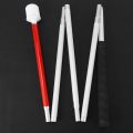 Aluminum Folding Cane 4-Sec Folding Cane with Rolling Tip for Blind Walking Stick. 