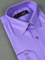 AZ Men's Formal Dress Shirt Plain Purple. 