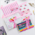 The Pink Panther Transparent Pencil Case Pouch Cute Designs Finding Surprised multiple panthers confused 4 designs. 