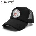 【LuckyBabyFans Store】CLIMATE New Anarchy Cap Men Anarchist Cap Cool Cap Mesh Black Baseball Net Trucker Cap Hat for Men. 