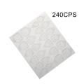 240Pcs Disposable Transparent Nail Art Stickers False Fingernail Adhesive Tips. 