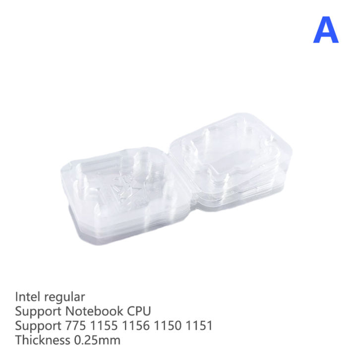 10pcs Storage Clamshell Case CPU 775 1155 AMD Protect Box For Intel IC ...