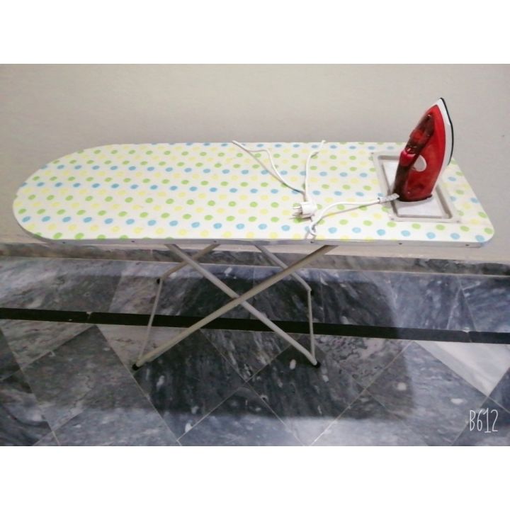 Iron Stand Wooden Top Metal Foldable Iron Stand Ironing Board Iron Rack