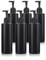 Black Empty Plastic Pump Bottles 100ml Travel Size Lotion Pump Bottle for Oil / Hair Oil Empty Bottle Pump 100ml / Pump Bottles for Shampoo, Hand Wash, and Beauty Care etc.. 