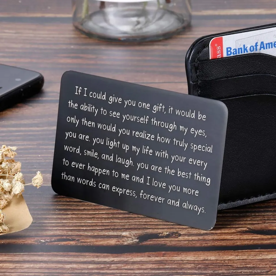 JAmuruwt I Love You Gifts For Him Husband Boyfriend Metal