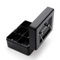 Removable Tray+Stainless Steel Mini Portable  Money Cash Box. 