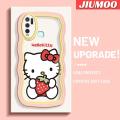JIUMOO For VIVO Y30 vivo Y30i vivo Y50 Case Cartoon Hello Kitty Colorful Lovely Cream Wave Border Soft Clear Shockproof Phone Cases. 