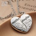 Zn Popular Mother And Daughter Heart Necklace Women Love Necklace Mother's Day S For Mother. 