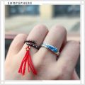 ShopSphere TYLER1 Wedding Korean Finger Rings Hanfu MDZS Cosplay Props Opening Couple Rings Lovers Grandmaster of Demonic Cultivation Elegant Chinese Style Mo Dao Zu Shi Tassel. 