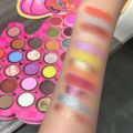 28 Colors Cute Design Professional Party Cosplay Makeup Kit Highlighter Blush Eyeshadow Palette. 