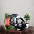 K3 Super Bass Comfortable Wear E-Sports RGB Gaming Wired Headset. 
