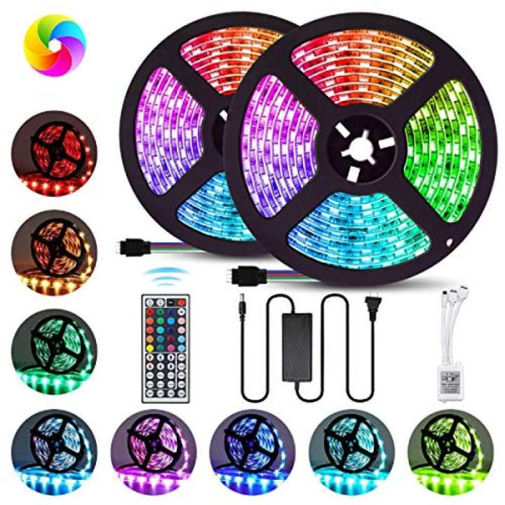 RGB Led Light Waterproof Remote Control Color Changing - For Gaming Room-Led Strip | RGB led strip lights for pc | rgb led strip lights for room . rgb led strip 5m