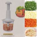 Pat Food Processor, Mini Chopper, 9 in 1 Vegetable Chopper, Multifunctional Manual Handheld Food Chopper, Easy to Use, Meat Kitchen Tool, Vegetables, Fruit. 