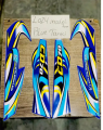 Tanki Tapa Sticker 2024 Model BLUE TANKI Honda 70 ( COMPLETE SET ). 