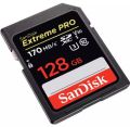 SanDisk - Extreme PRO - 128GB - 200 MB/s - SDXC / UHS-I / U3 / V30 - Memory Card. 