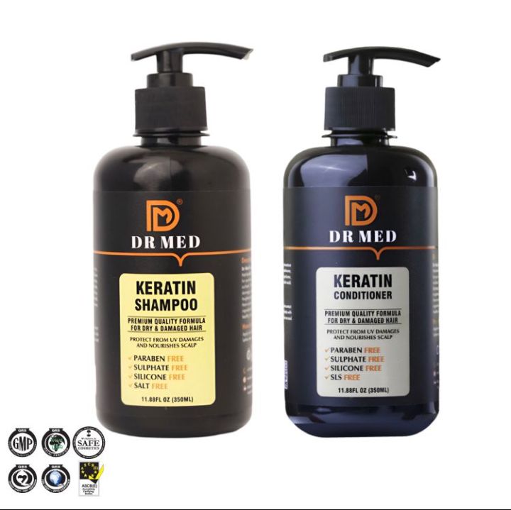 "DR%20MED%20Keratin%20"Professional%20Strength%20Hair%20Care%20Duo:%20Shampoo%20and%20Conditioner%20(Paraben%20free,%20sulphate%20free,%20salt%20free,%20silicon%20free%20)%20350mL%20each"%20-%20Image%203
