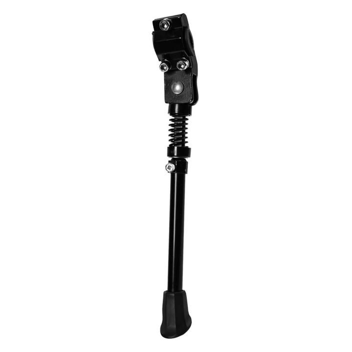 Bicycle Stand Adjustable Aluminum Alloy Bike Stand with Rubber Foot for Secure Parking Side Stand for Rear Wheel Spring-buffered Design Ideal for Cyclists