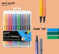 Markers, Mont Marte Fine Tip Markers,  0.4 mm Fine Line, Pack of 12. 
