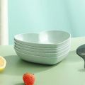 8Pcs Heart Shaped Spit Bone Dish Plates Food Grade Plastic Spit Bone Dish Dining Table Plate. 