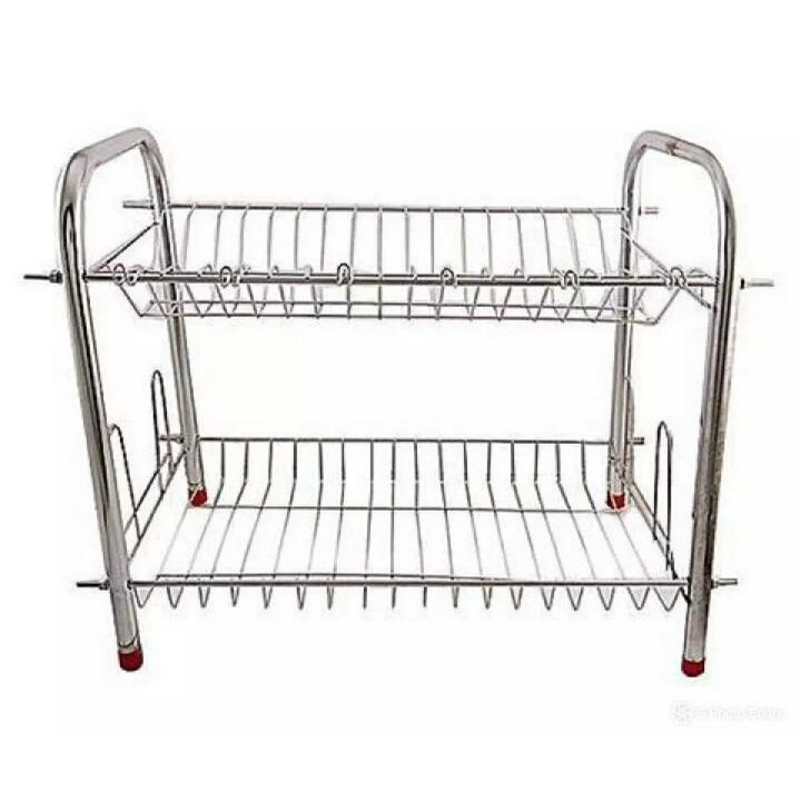 Stainless steel crockery stand 2 ROWS