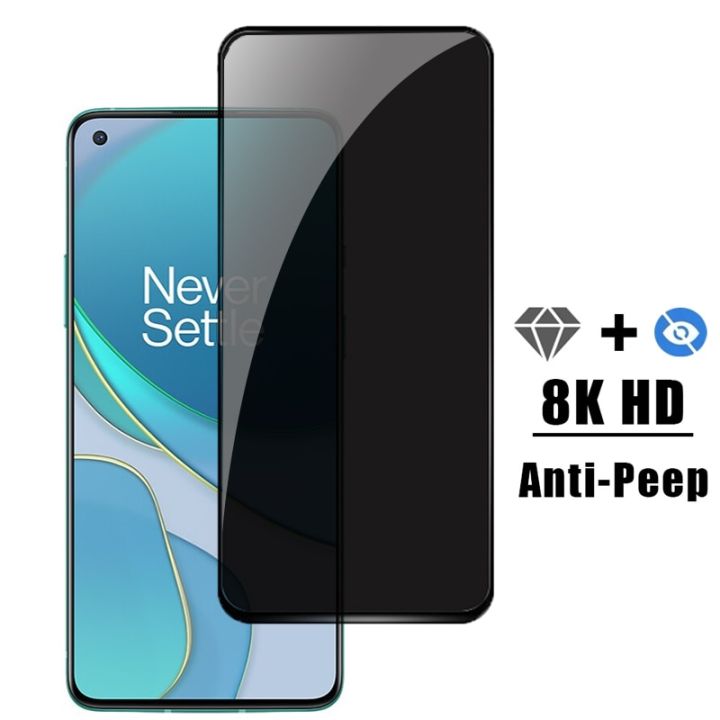 Full Cover Privacy Tempered Glass For OnePlus 8T 9 9R 9RT Anti-Spy Screen Protector For Oneplus Nord CE 3 Lite 2T N10 N30 Glass